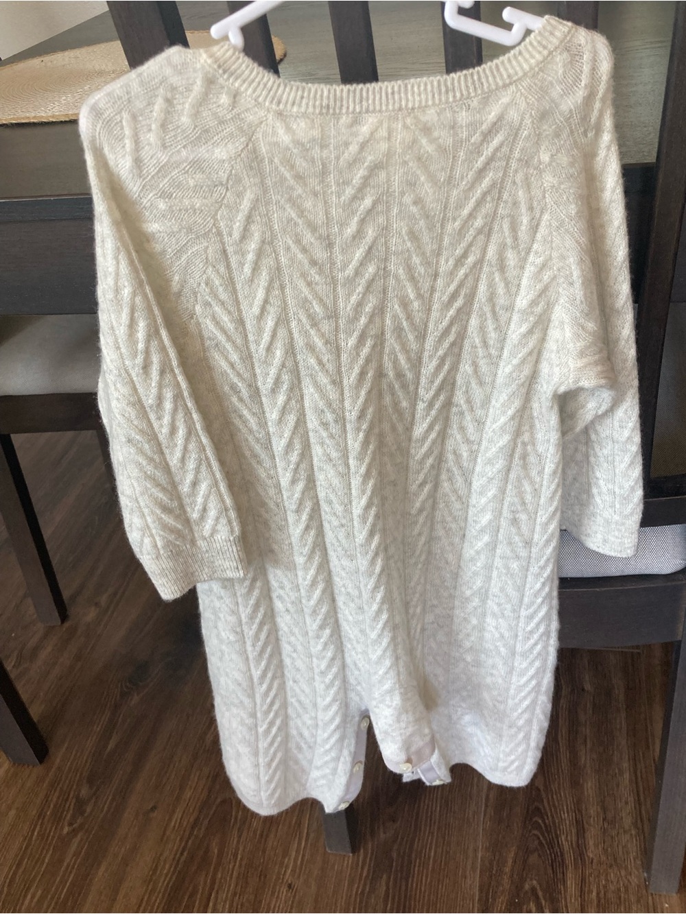 Vince Cream Baby Onsie 100% cashmere